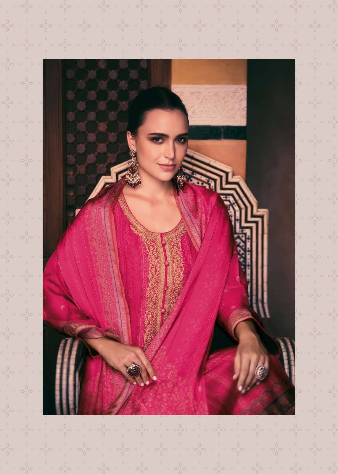 Anvika by Varsha 01 to 02 series Indian Traditional Wear Collection Viscose Russian silk dresses At Wholesale Price